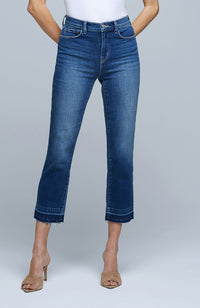 Harris HR Crop Cigarette Raw Hem Jean