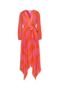 Liora Zebra Pleat Dress