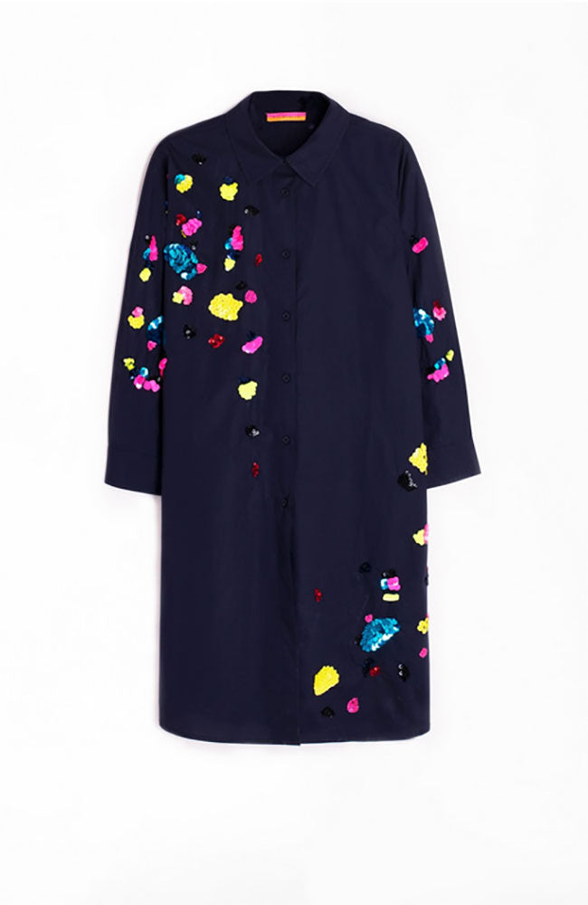 Amelia Navy Dress