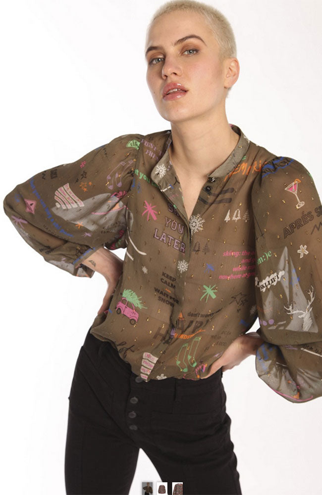 Edina Ski You Later Blouse