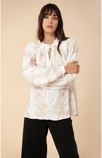 Long Sleeve Top in Gold