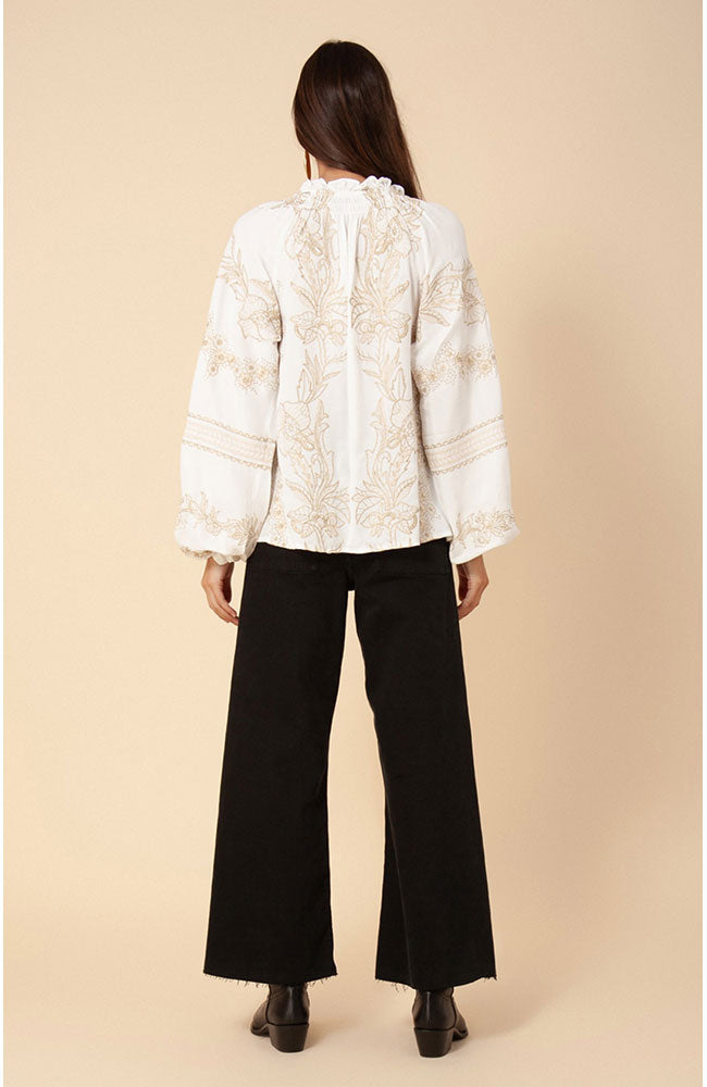Long Sleeve Top in Gold