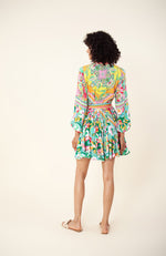 Long Sleeve Dress in Pink Print