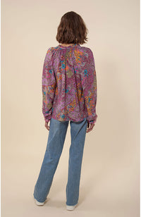 LS Round Neck Top in Pink