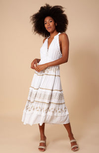 Halter Dress in Gold