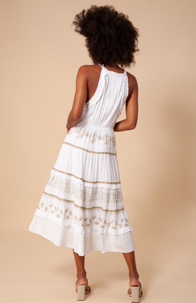 Halter Dress in Gold
