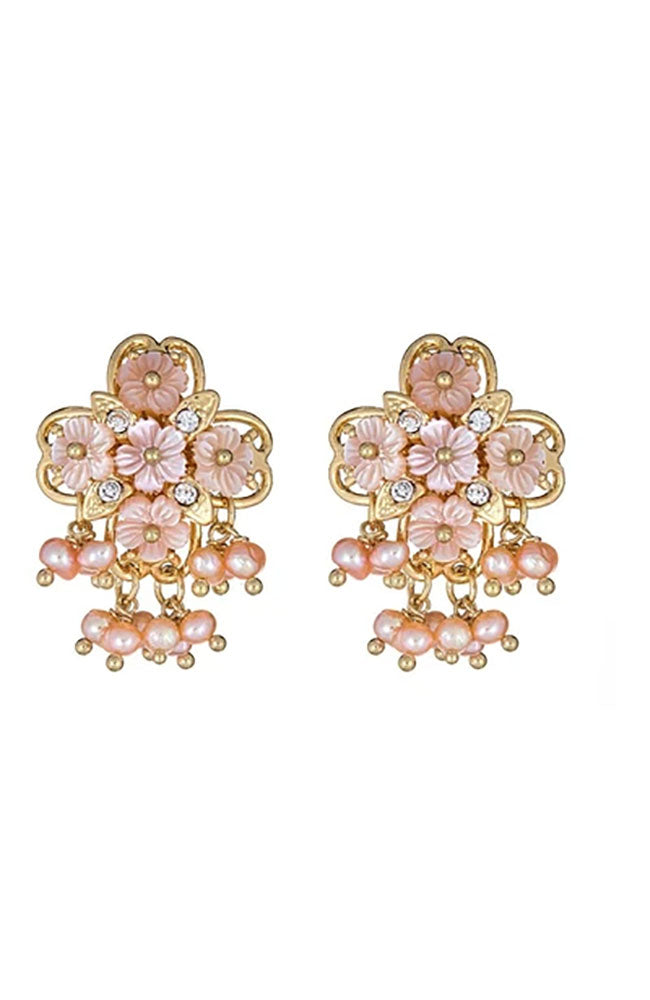 Pearl Bouquet Earring Pink MOP