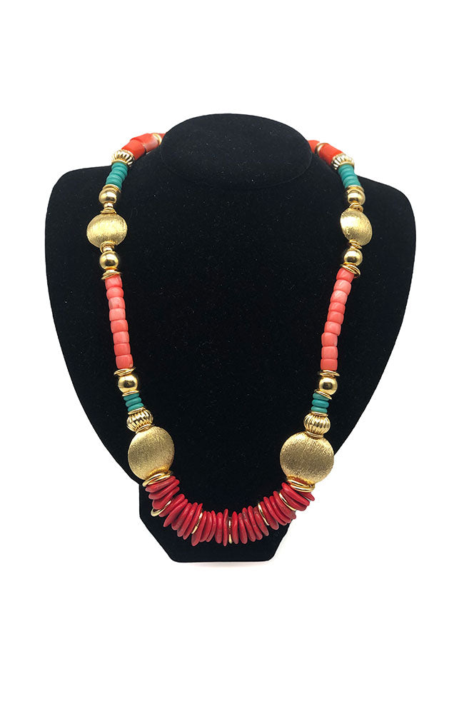 Marasusa Necklace Red Coral