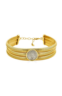 Chloe Stack Choker Gold