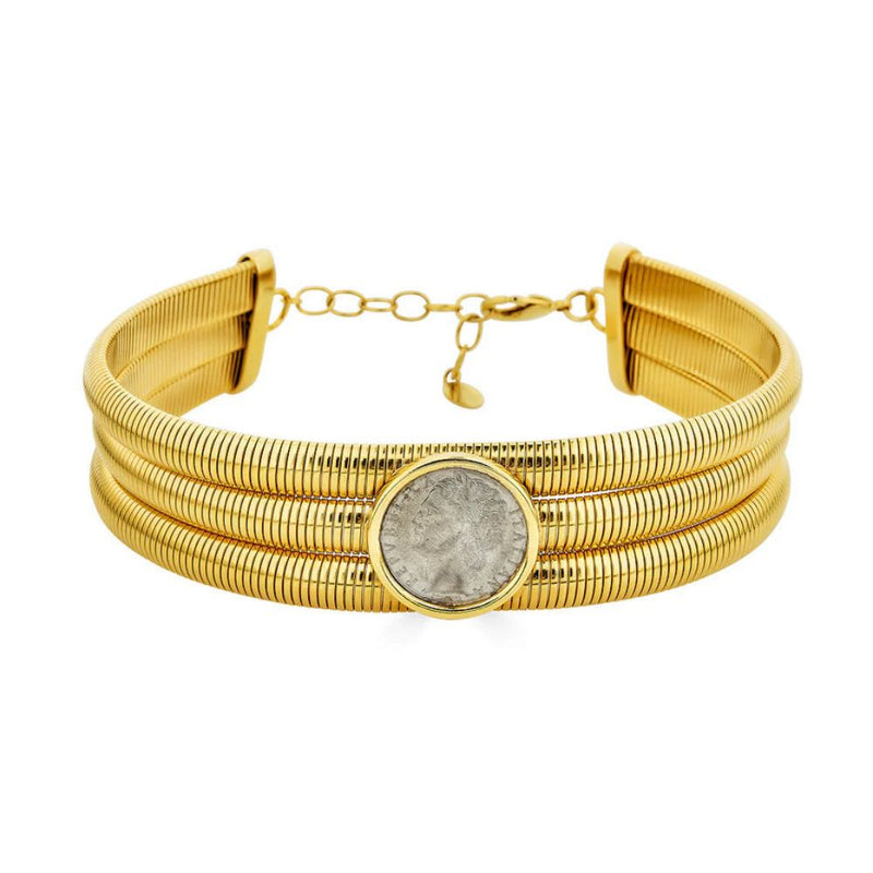 Chloe Stack Choker Gold