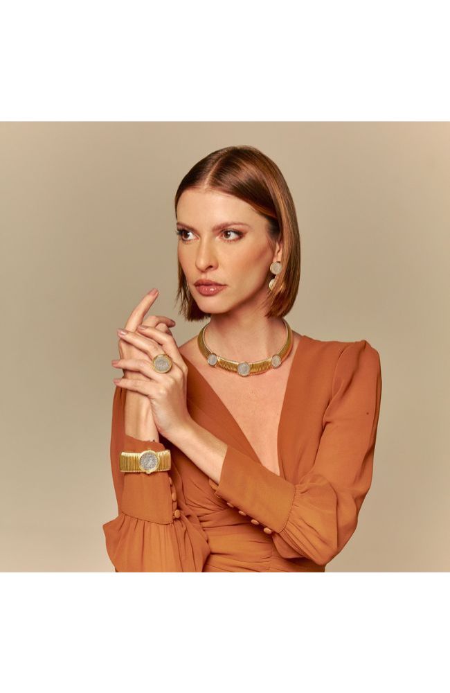 Chloe Coin Bracelet Gold