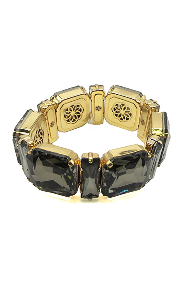 Purity Bracelet Black Diamond Gold