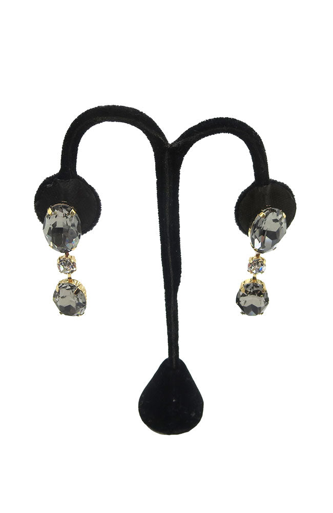 Small Belle Gem Earring Gold