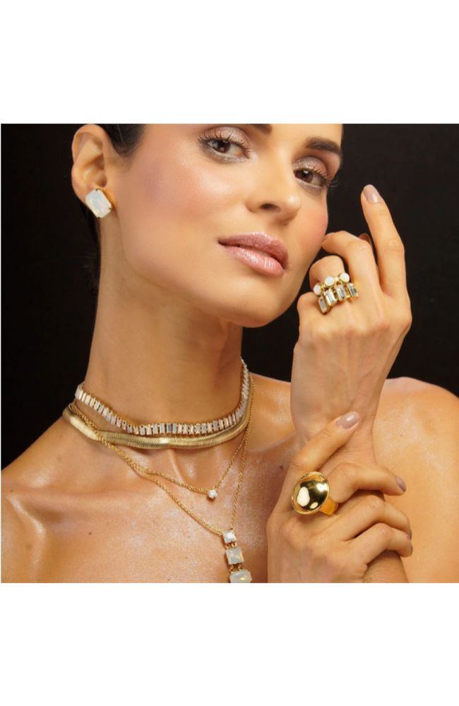 Valentina Stud Moonstone