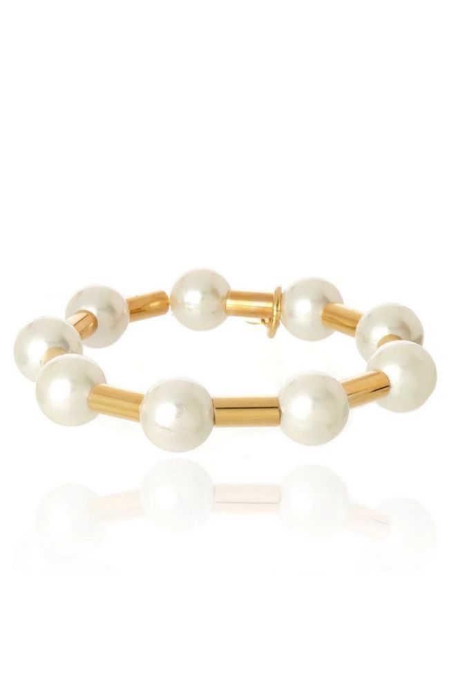 Hebe Bracelet Pearl Gold