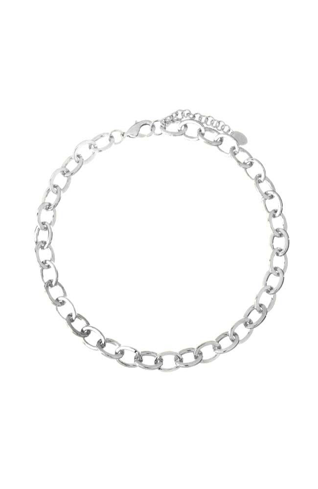 Lg Mia Chain Necklace Silver