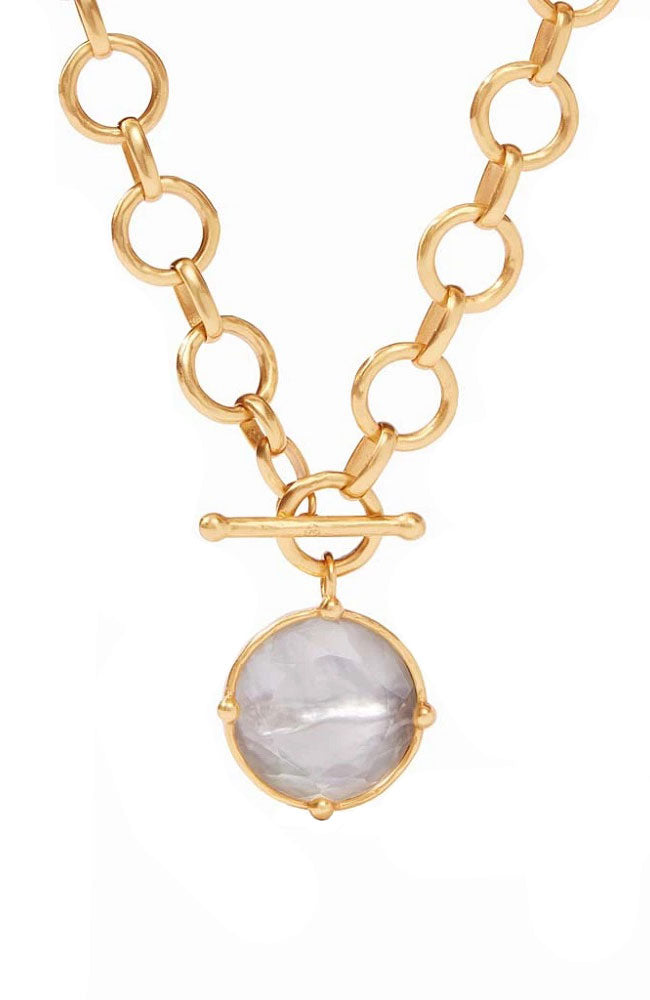 Honeybee Statement Necklace in Clear Crystal