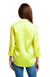 Dani 3/4 Sleeve Blouse in Chartreuse