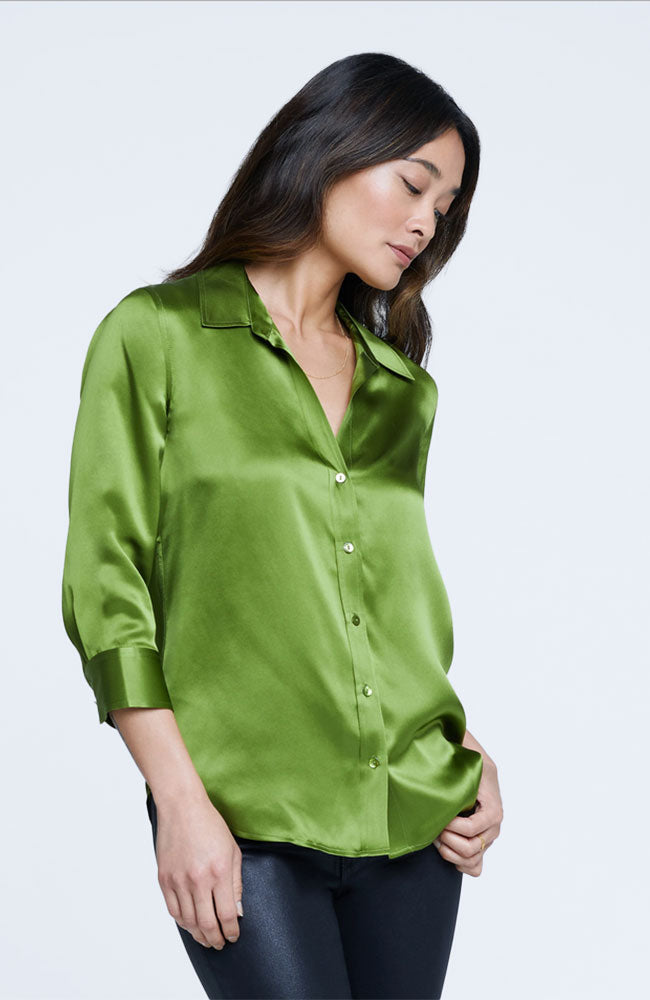 Dani 3/4 Sleeve Blouse English Ivy