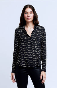 Holly Long Sleeve  Blouse I Love You