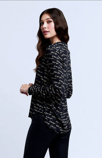 Holly Long Sleeve  Blouse I Love You