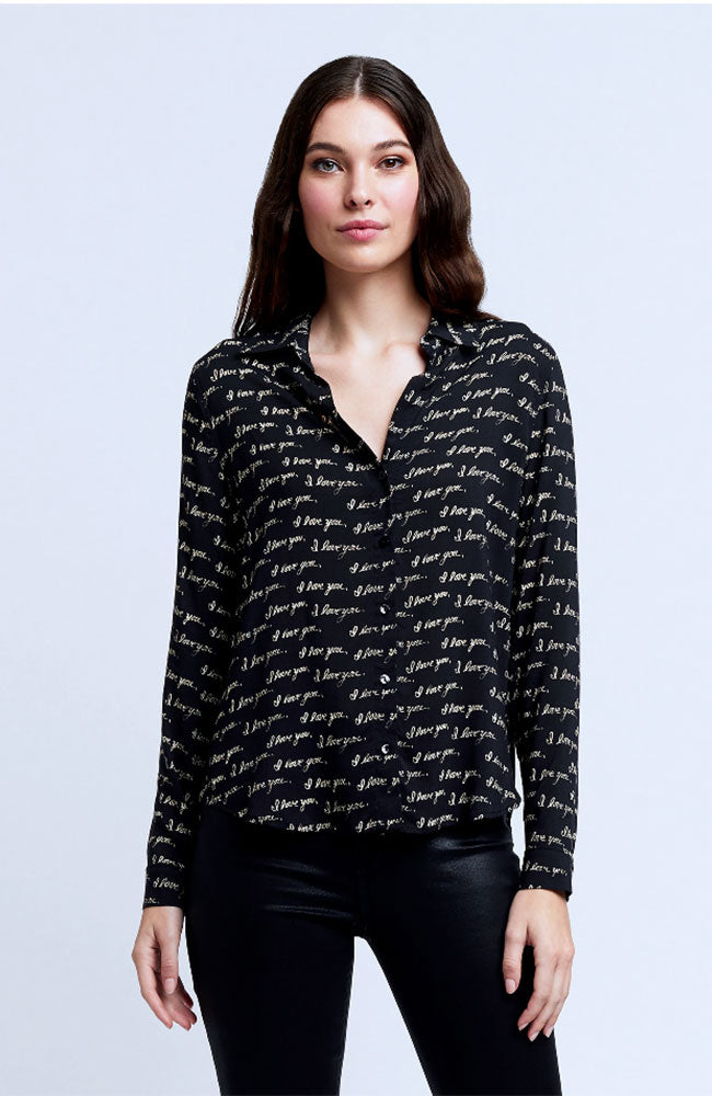 Holly Long Sleeve  Blouse I Love You