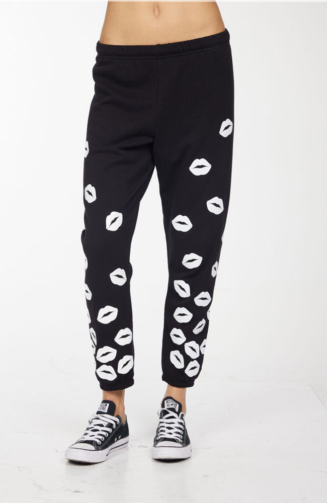 Alana White Kiss Foil Jogger