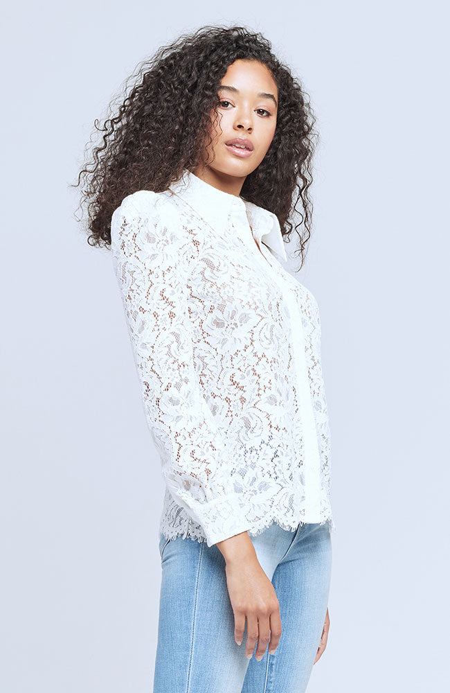 Jenica Lace Blouse in Ivory
