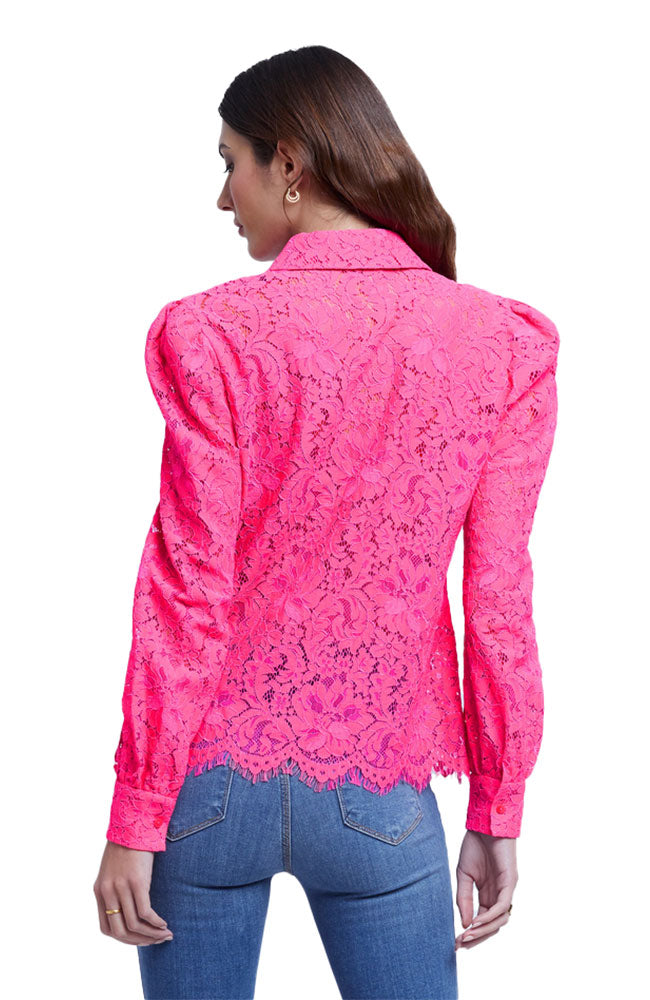Jenica Lace Blouse in Rose