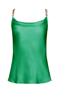 Jasmina Chain Tank Green