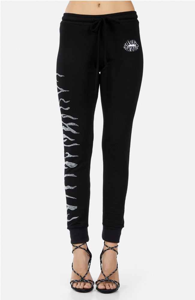 Jess Zebra Lip Patch Jogger