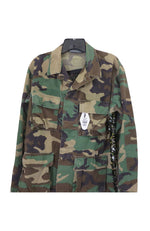FL Green Camo Jacket with Olive Plaid Sequin Back