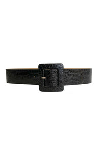 Croc Embossed Belt
