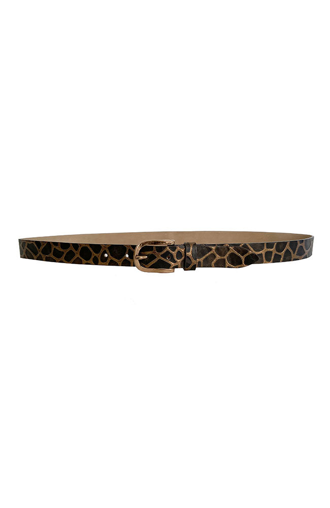 Black Belt with Copper Details