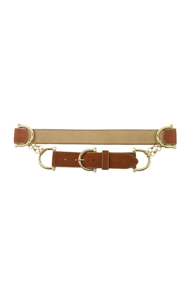 Jess Gold Horsebit Belt