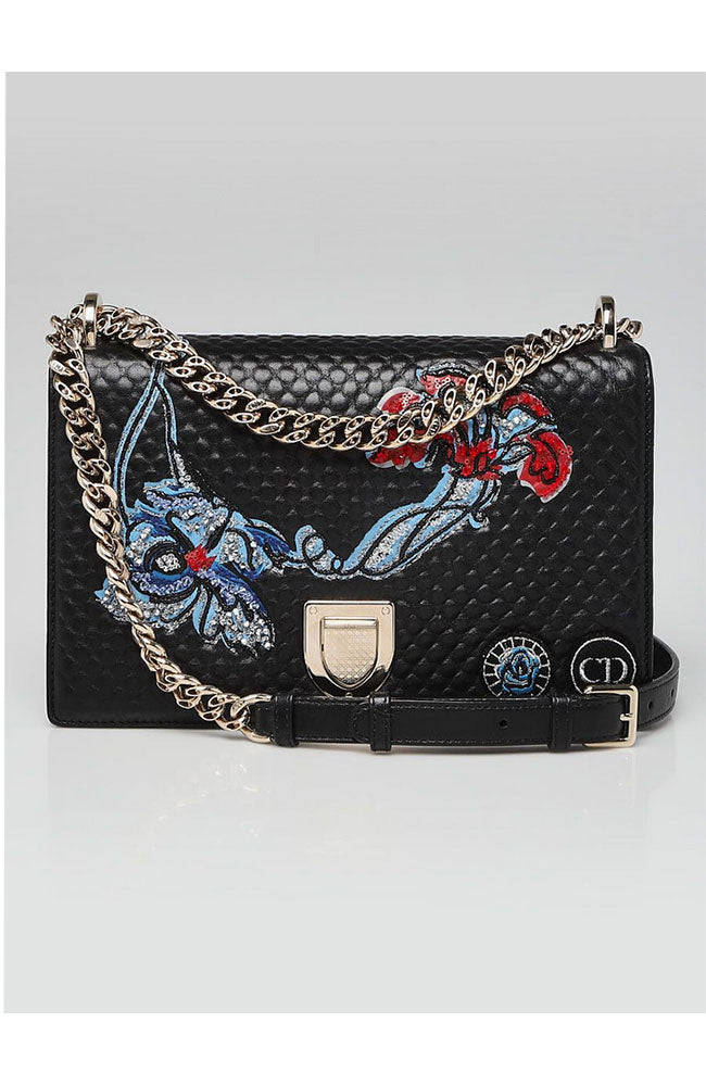 Dior Pebbled Leather Diorama Flap Bag