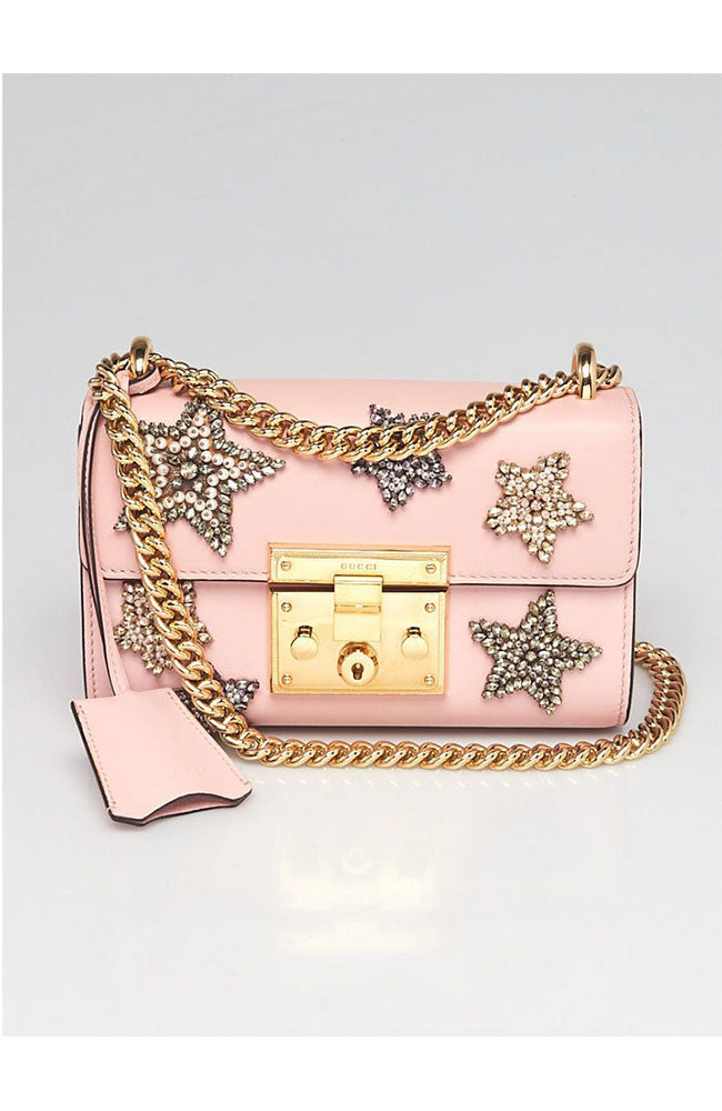 Gucci Pink Crystal Star Crossbody