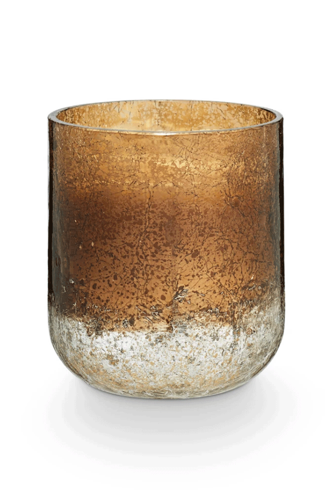 Woodfire Sm Radiant Glass Candle