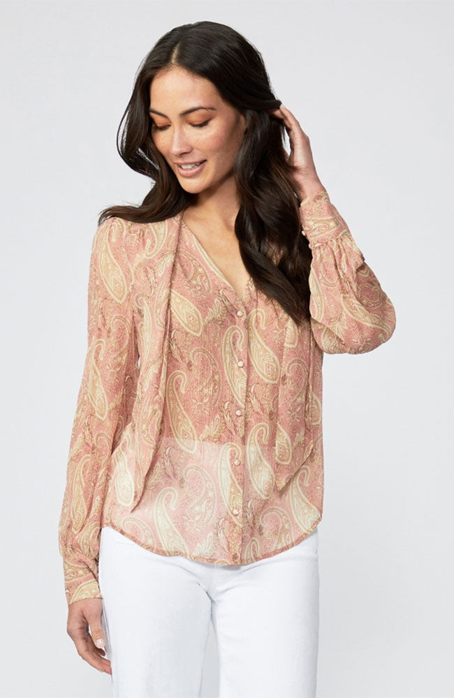 Cleobelle Blouse Pink Tan