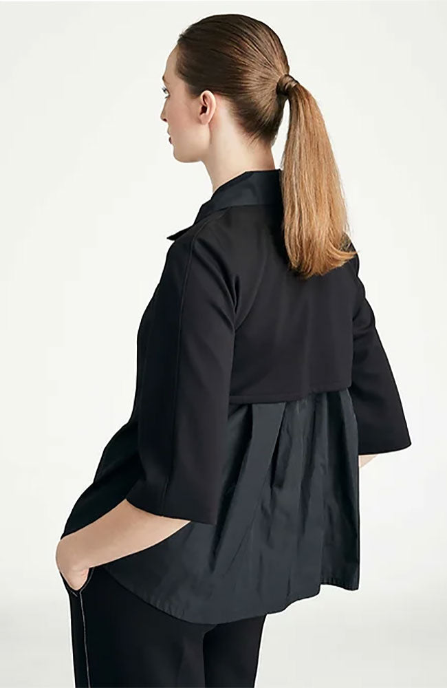 Knit Jacket with Tucked Back
