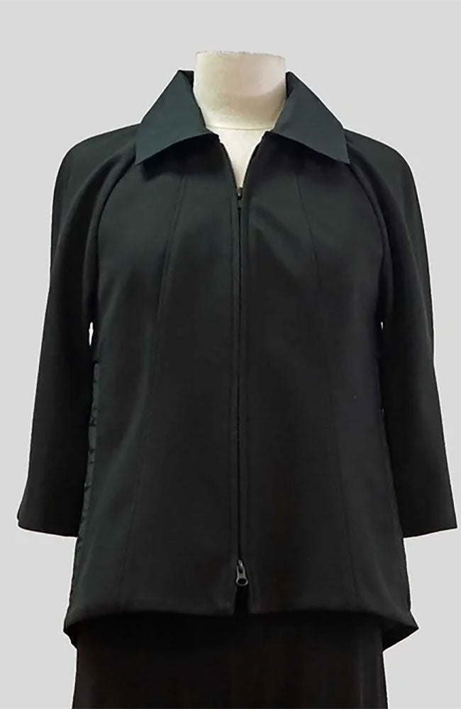 Knit Jacket with Tucked Back