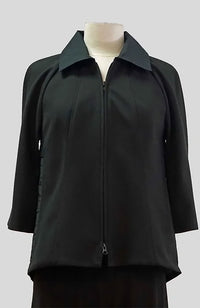 Knit Jacket with Tucked Back