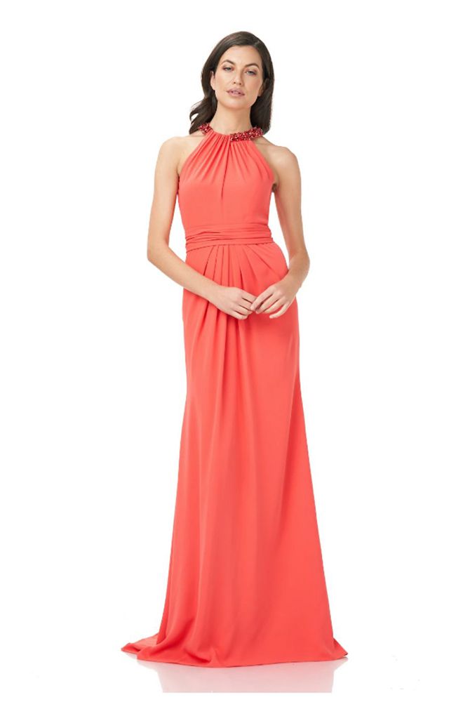 Beaded Neck Gown