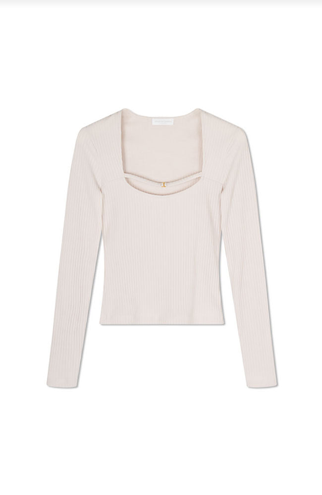 Brenda Compact Rib Jersey Top