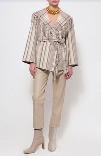 Rowen Wool Fringe Coat