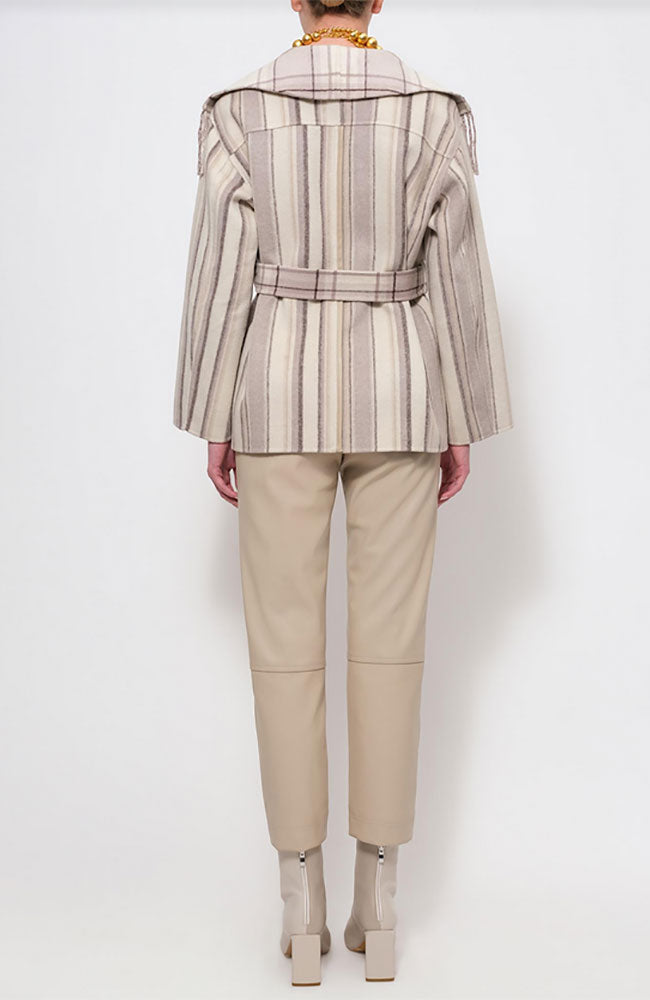 Rowen Wool Fringe Coat