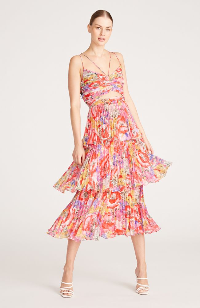Luke Pleated Tier Dress