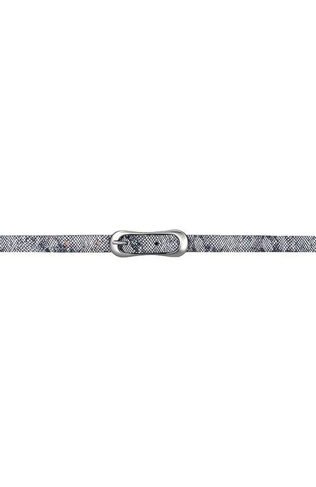Nadine Black Python Belt