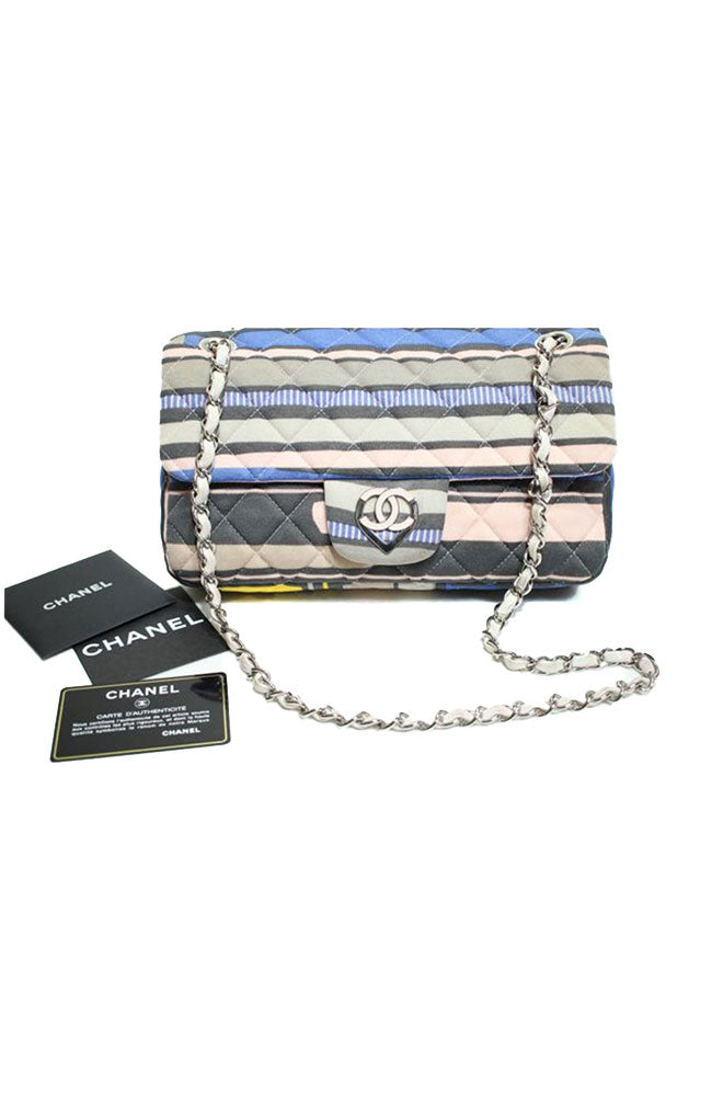 Chanel Flap Bag Multi Canvas