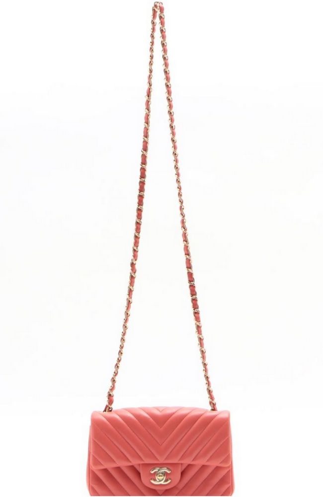 Chanel Chevron Lambskin Bag
